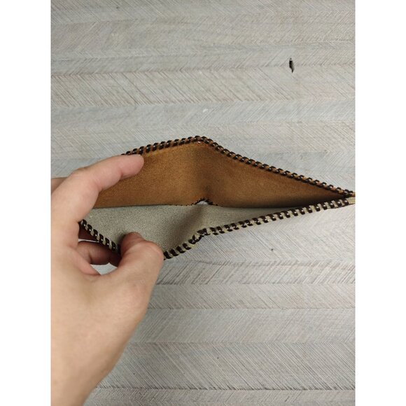 Vintage Embossed Leather Wallet Horse Desert Scene BiFold Western Equestrian - Picture 5 of 6